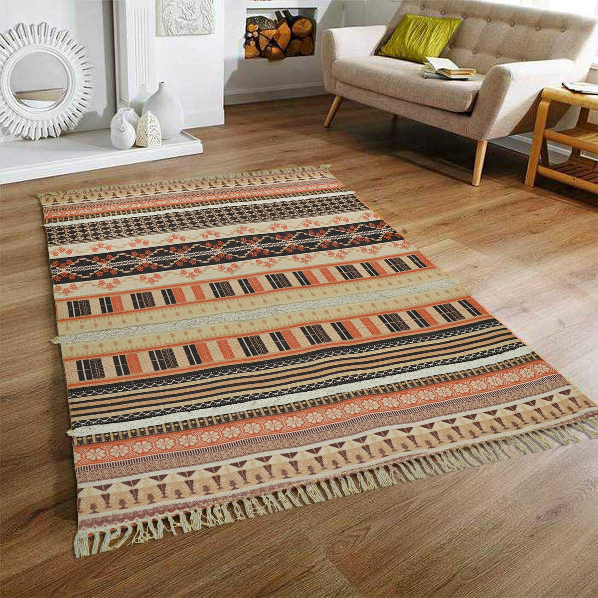 WIZARD - PRINTED COTTON RUG - ART AVENUE