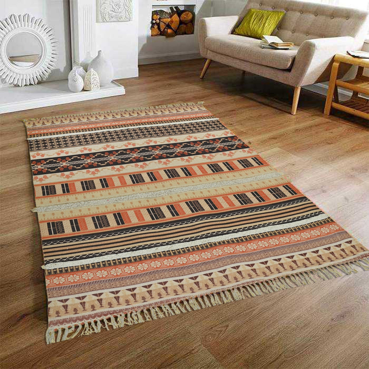 WIZARD - PRINTED COTTON RUG - ART AVENUE